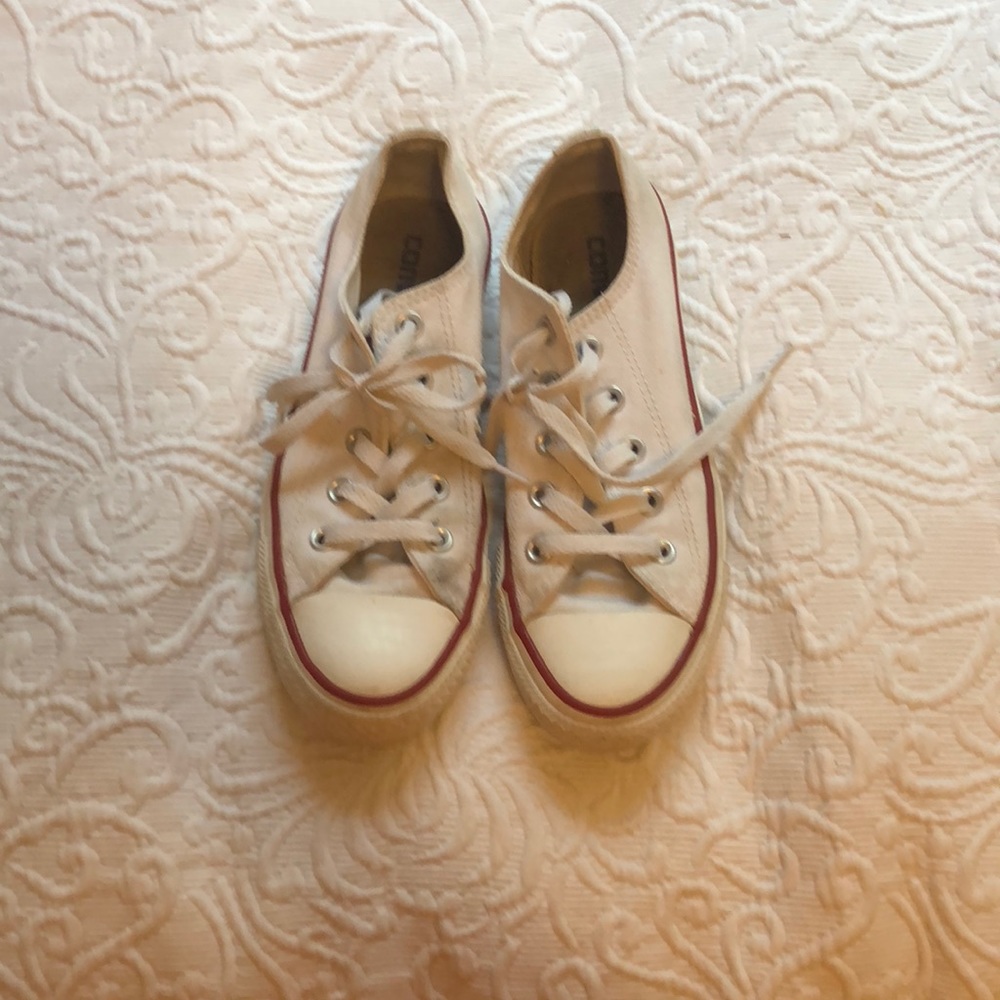 White Converse Low Tops